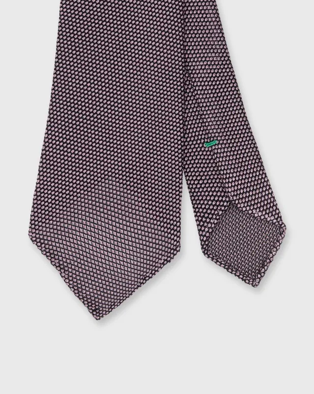 Silk Fino Grenadine Tie in Pink/Navy sold by Mashburn