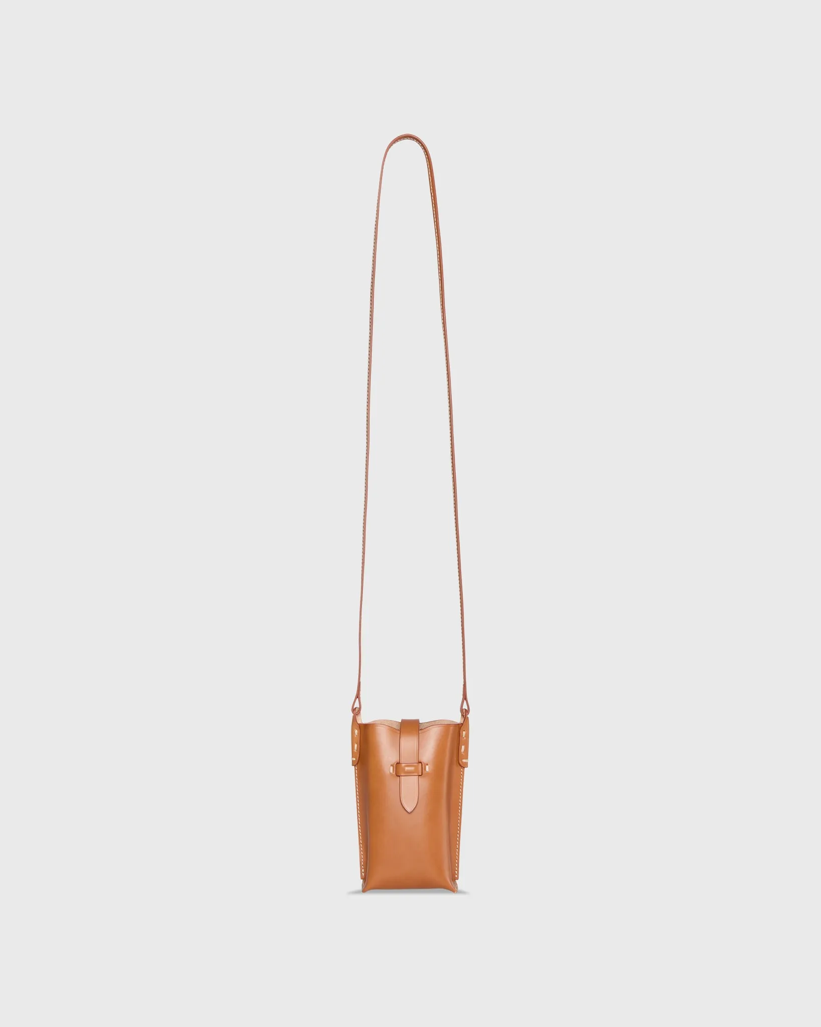 Minnie Cell Phone Bag in Natural Leather sold by Mashburn