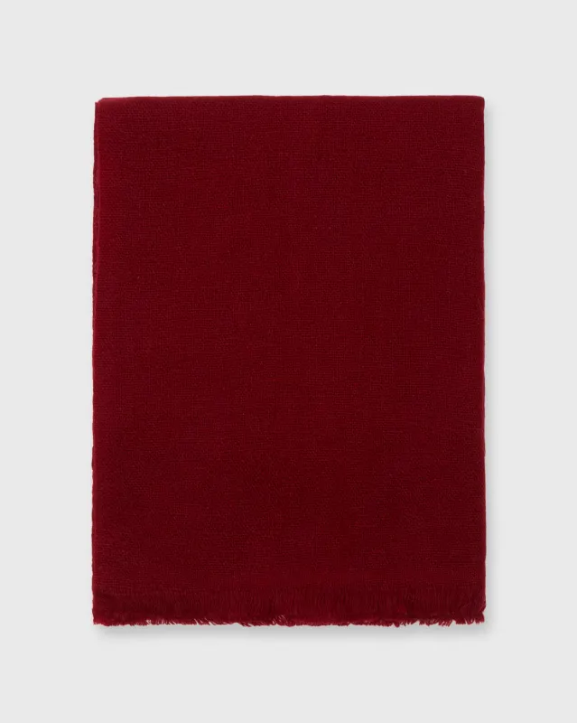 Cashmere Gauze Scarf in Wine sold by Mashburn
