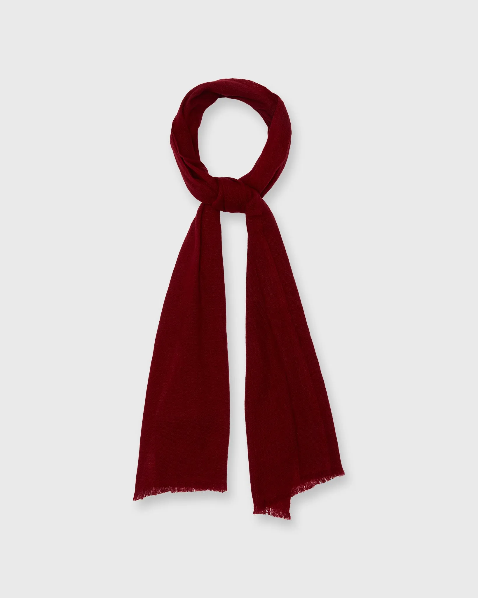 Cashmere Gauze Scarf in Wine sold by Mashburn product image thumbnail 2