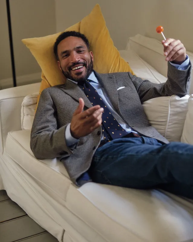 Virgil No. 4 Jacket in Oat/Slate/Olive Check Flannel sold by Mashburn