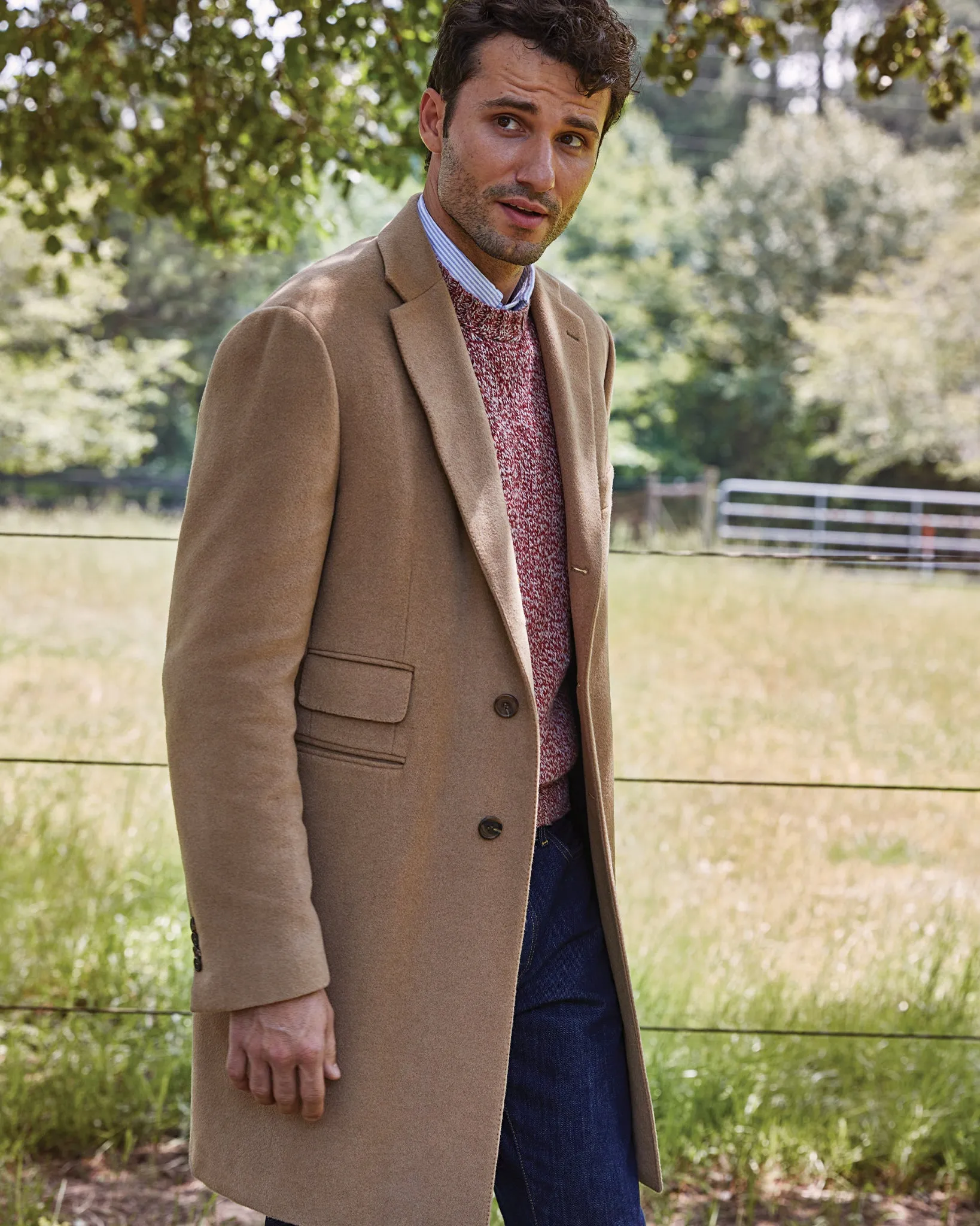 Kincaid No. 3 Topcoat in Camel Hair sold by Mashburn product image thumbnail 2