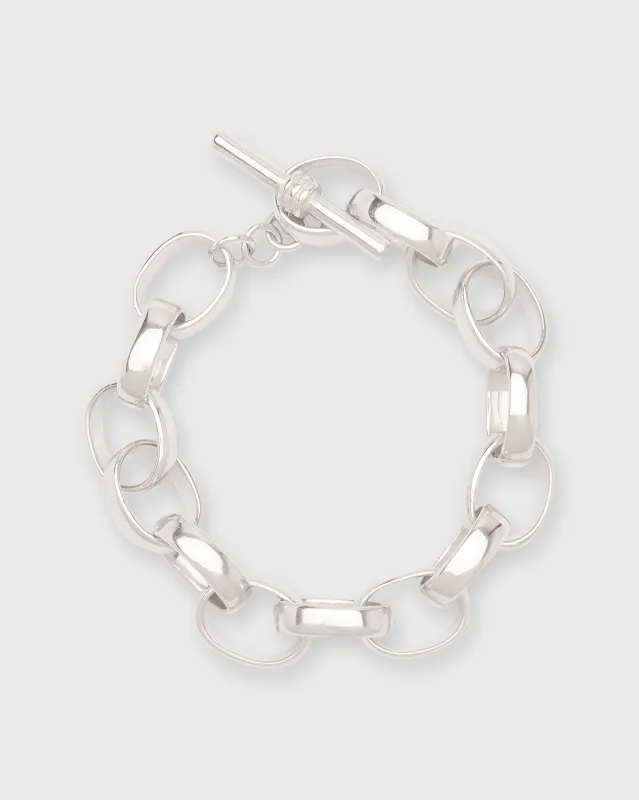 Oval Link Bracelet in Sterling Silver sold by Mashburn