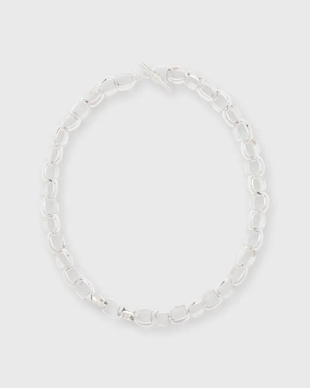 Oval Link Necklace in Sterling Silver sold by Mashburn