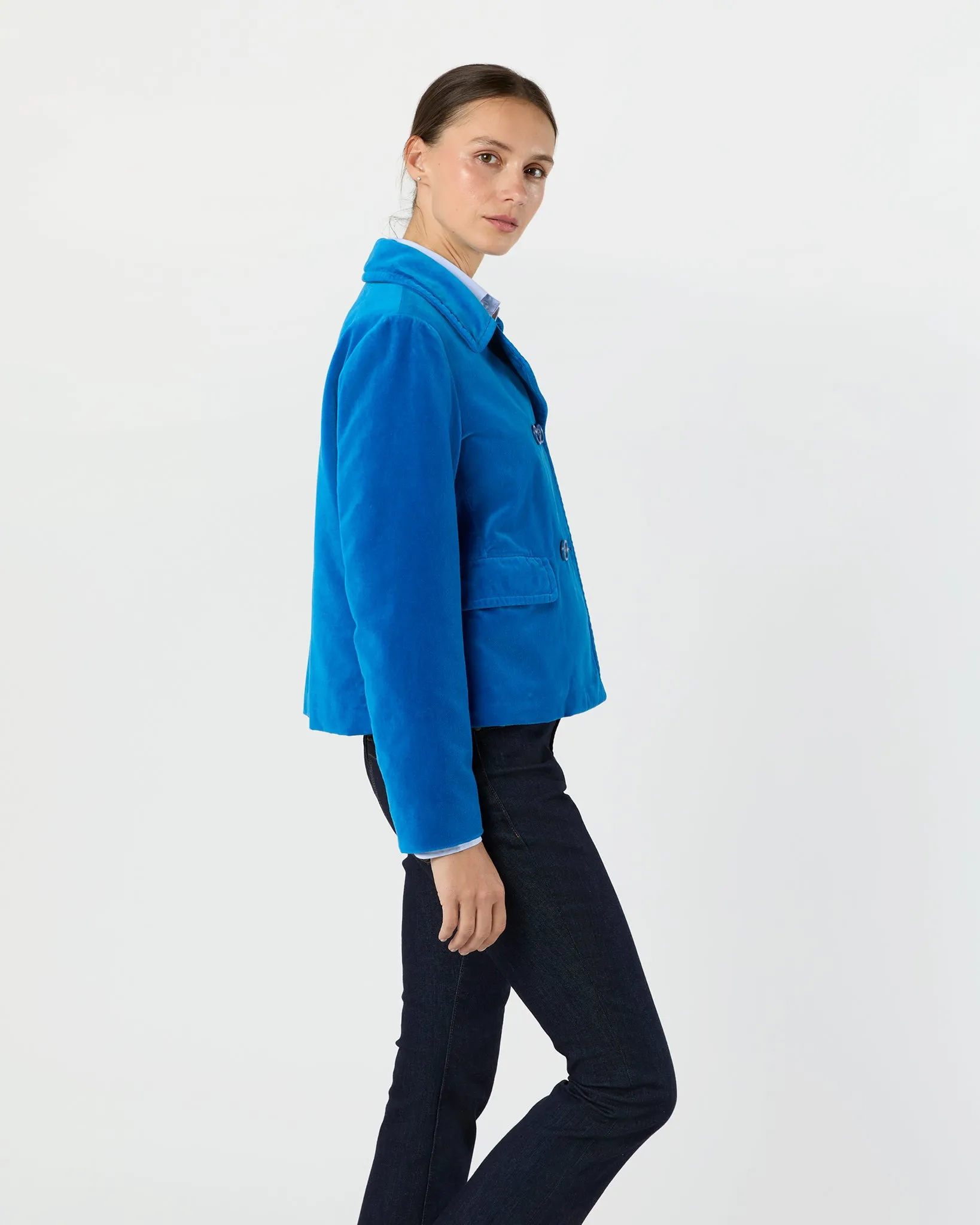 Double-Breasted Jacket in Sky Blue sold by Mashburn product image thumbnail 5