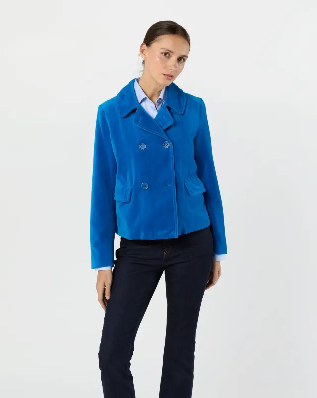 Double-Breasted Jacket in Sky Blue made by Aspesi