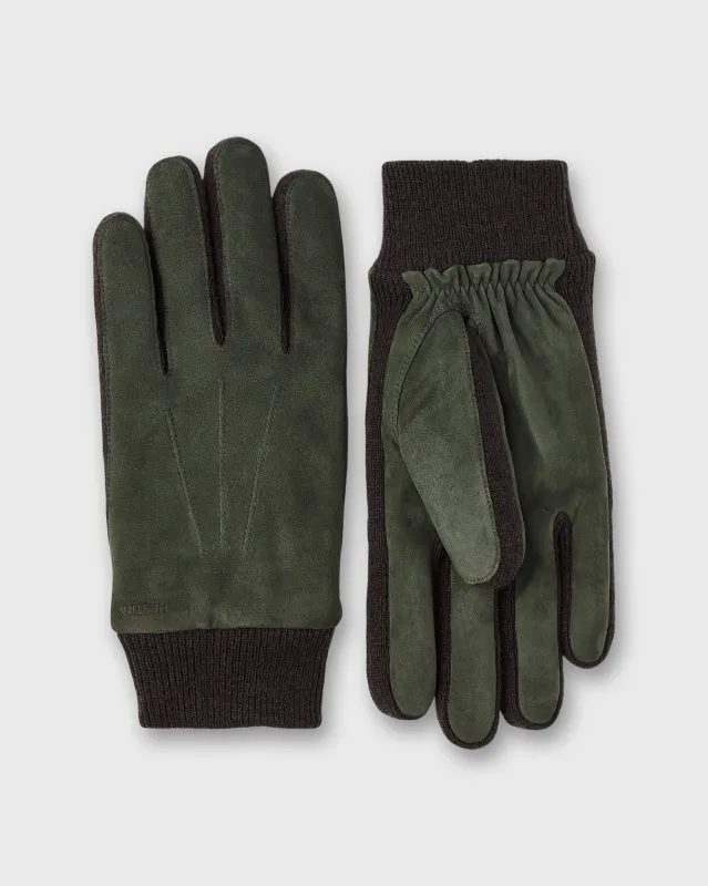 Geoffrey Gloves in Dark Olive sold by Mashburn