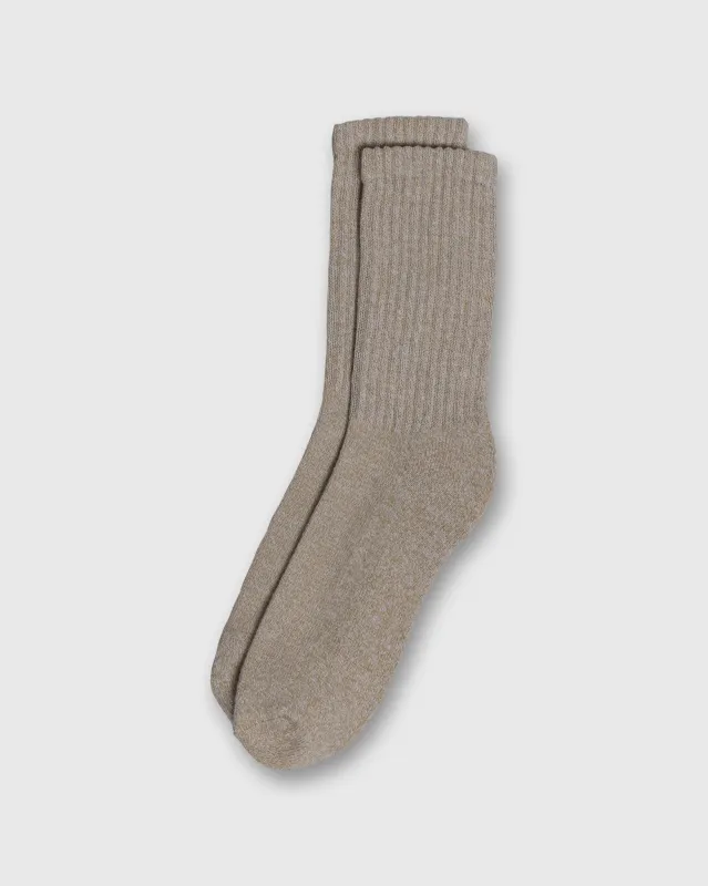 Marls Socks in Oatmeal sold by Mashburn