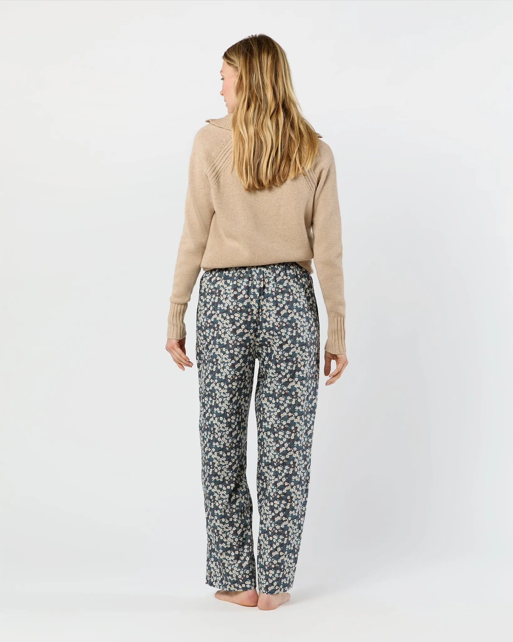 Pajama Pant in Blue/Green Mitsi Liberty Fabric sold by Mashburn product image thumbnail 4