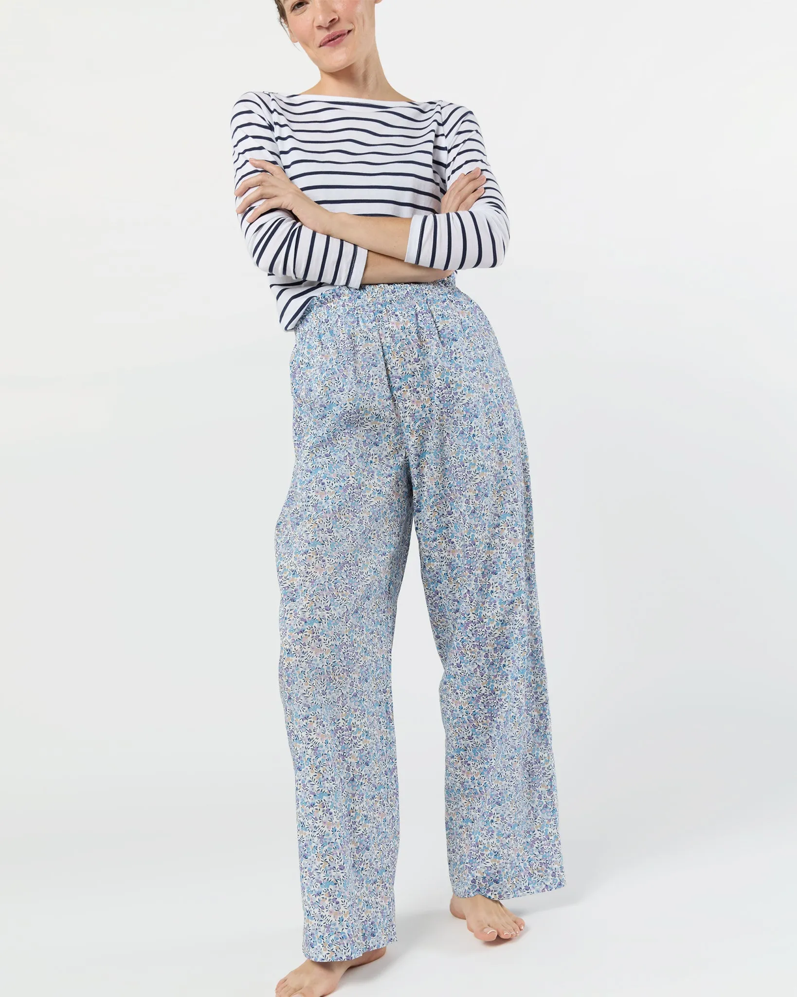 Pajama Pant in Blue Wiltshire Liberty Fabric sold by Mashburn product image thumbnail 5