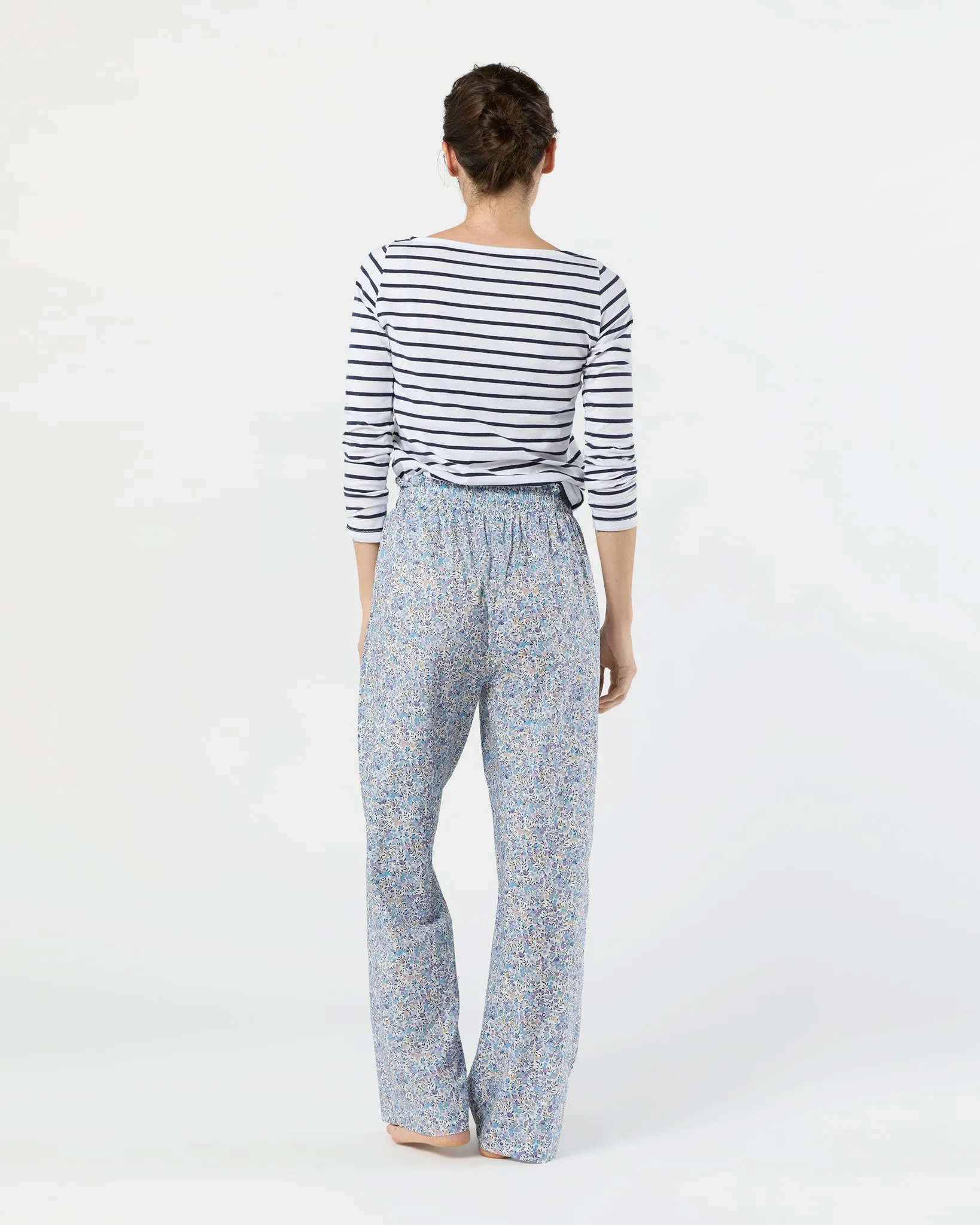 Pajama Pant in Blue Wiltshire Liberty Fabric sold by Mashburn product image thumbnail 3