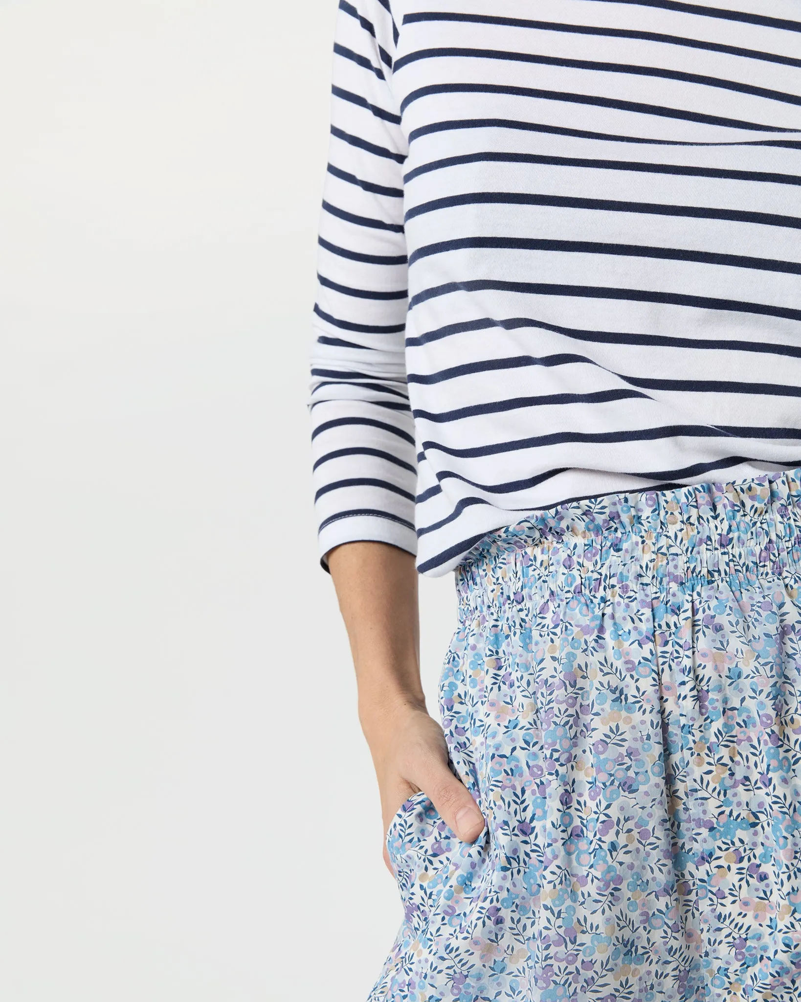 Pajama Pant in Blue Wiltshire Liberty Fabric sold by Mashburn product image thumbnail 4