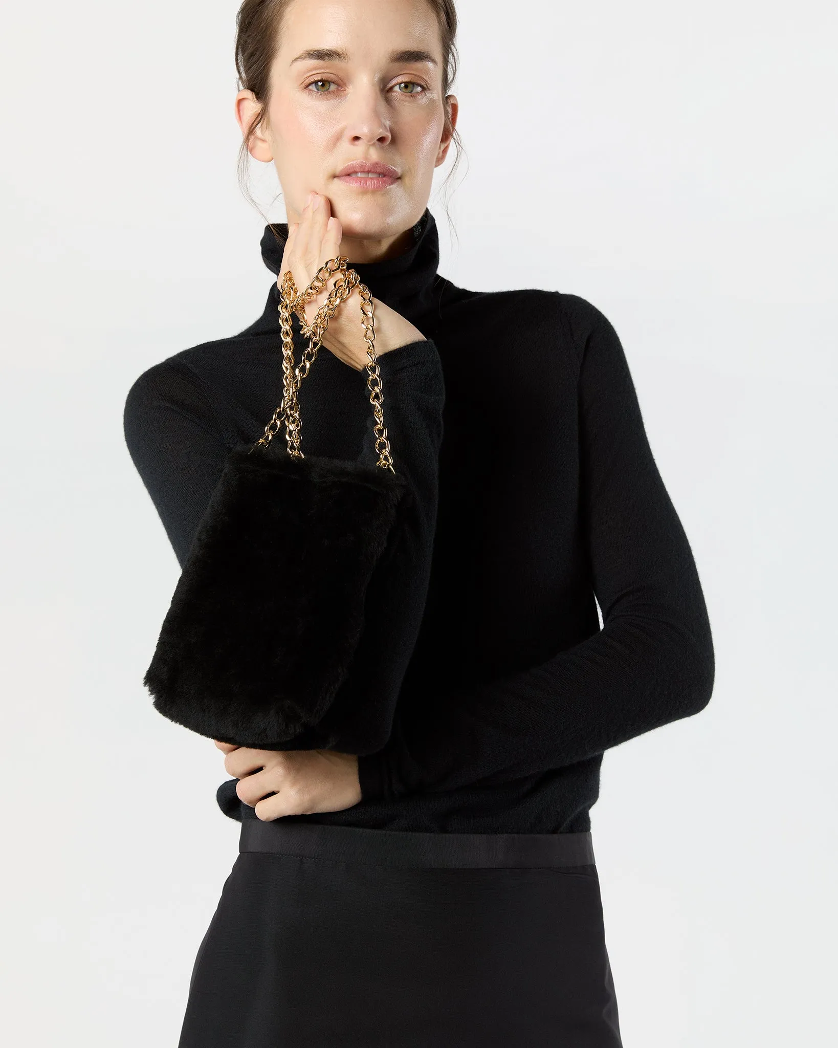 Polly Crossbody Bag in Black Fur sold by Mashburn product image thumbnail 2