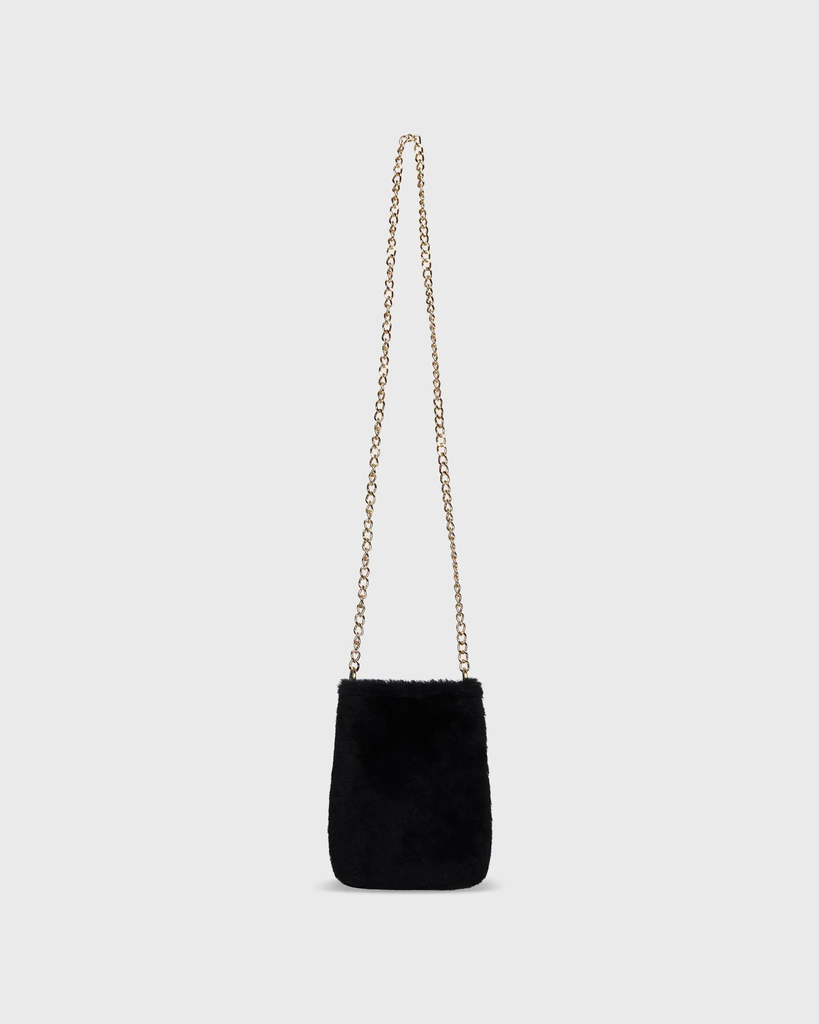 Polly Crossbody Bag in Black Fur sold by Mashburn