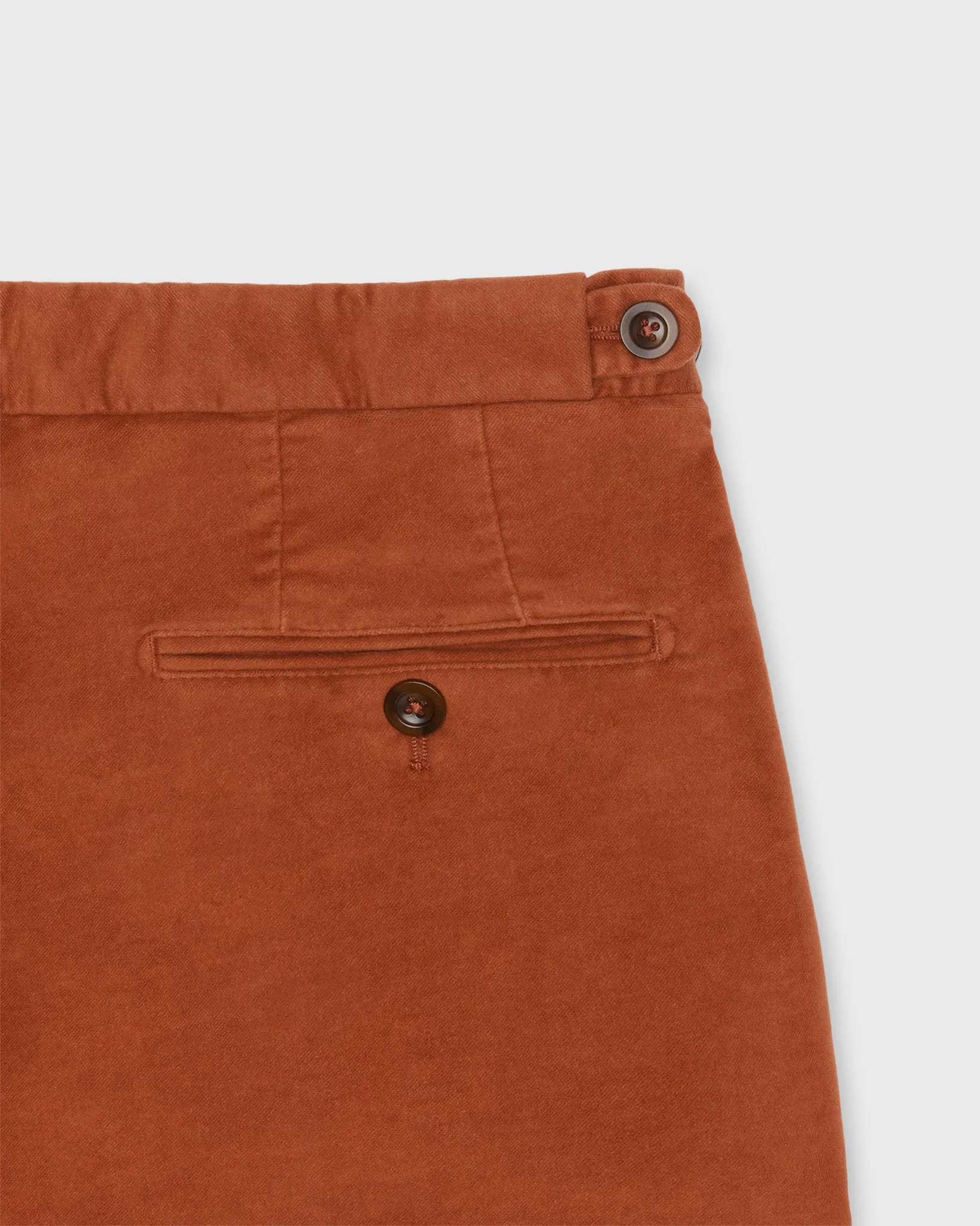 Side-Tab Sport Trouser in Persimmon Moleskin sold by Mashburn product image thumbnail 3