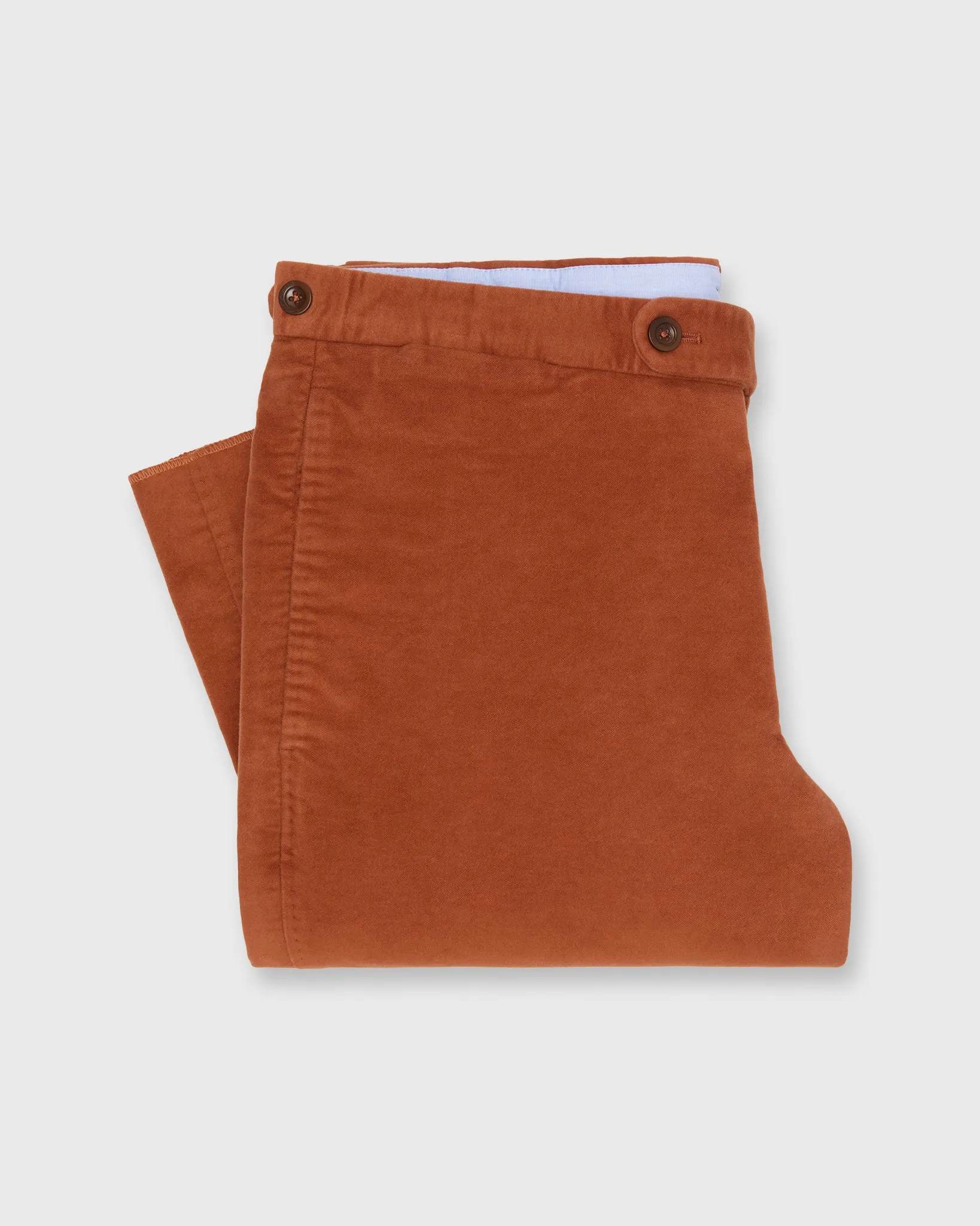 Side-Tab Sport Trouser in Persimmon Moleskin sold by Mashburn product image thumbnail 2