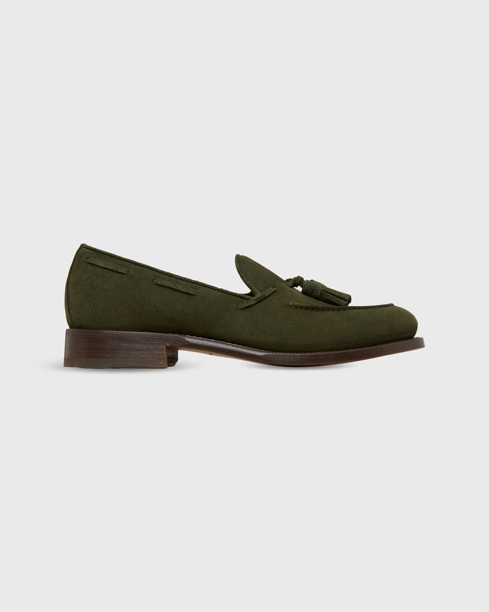 Italian Tassel Loafer in Loden Suede sold by Mashburn product image thumbnail 2