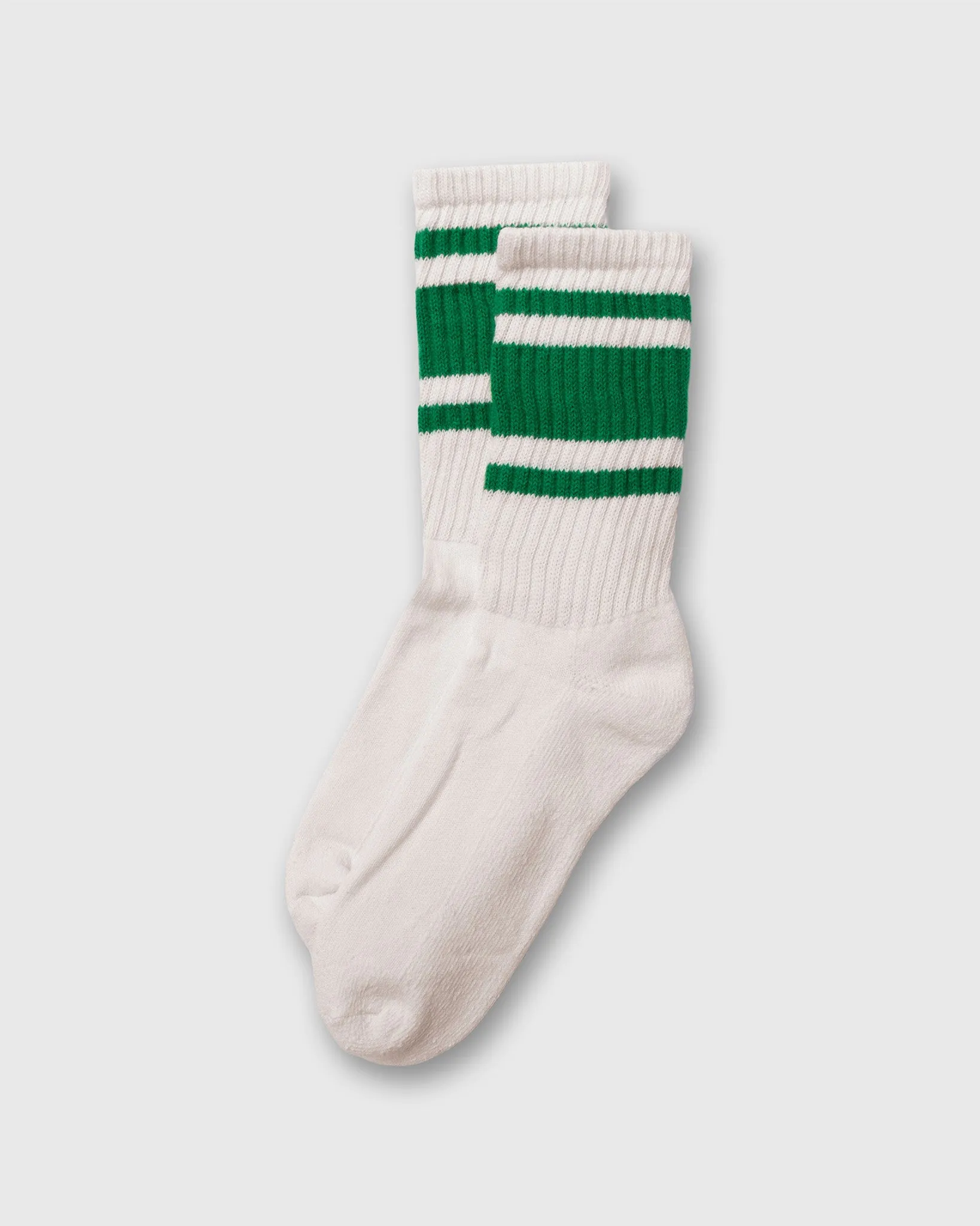 Retro Mono Stripe Socks in Kelly Green sold by Mashburn
