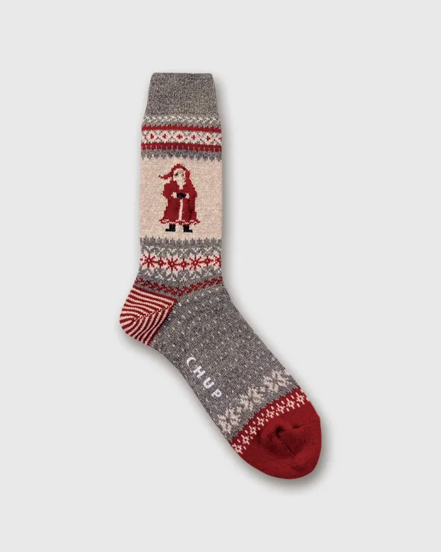 Ho! Ho! Ho! Socks in Grey sold by Mashburn