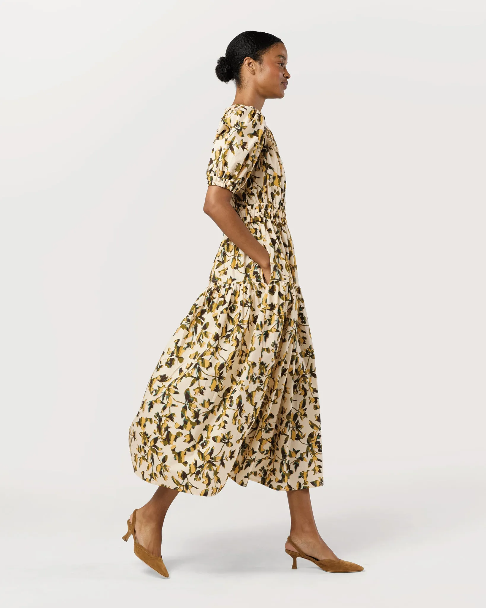 Othella Short Sleeve Midi Dress in Lucent sold by Mashburn product image thumbnail 3