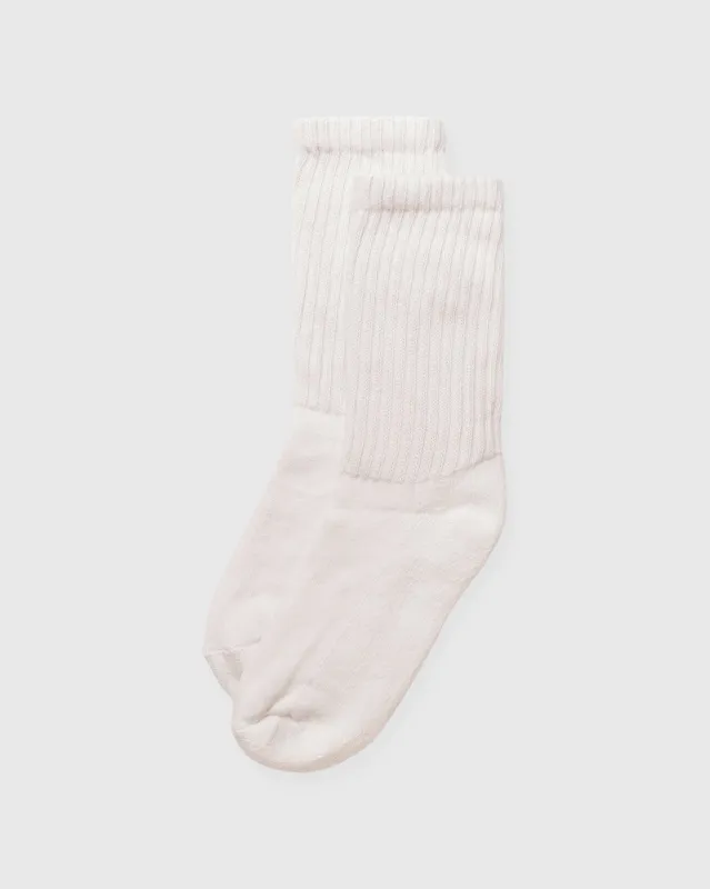Retro Solid Socks in Natural sold by Mashburn
