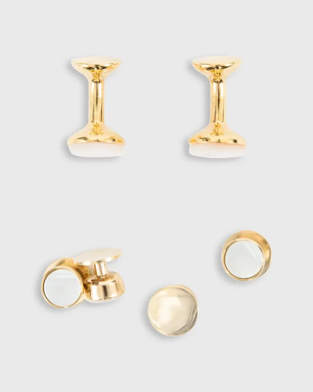 Circle Dress Set in Mother of Pearl sold by Mashburn