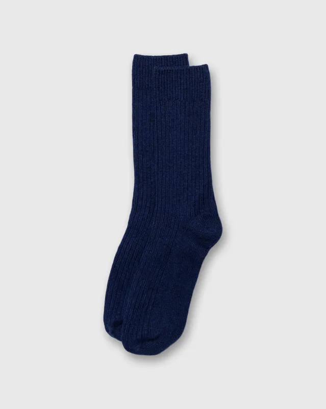Loafer Socks in Navy sold by Mashburn