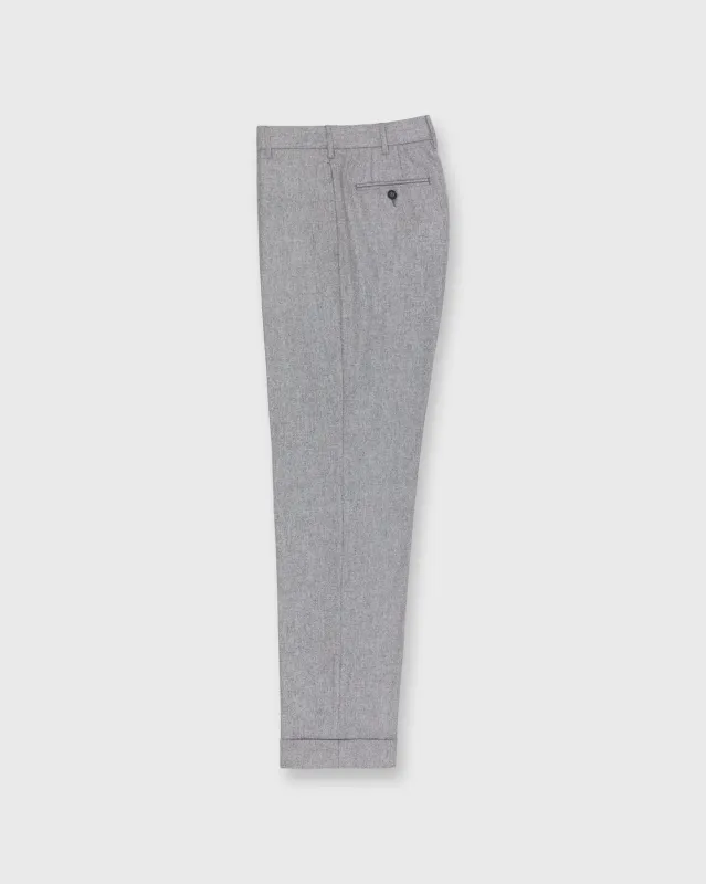 Dress Trouser in Pearl Grey Flannel sold by Mashburn