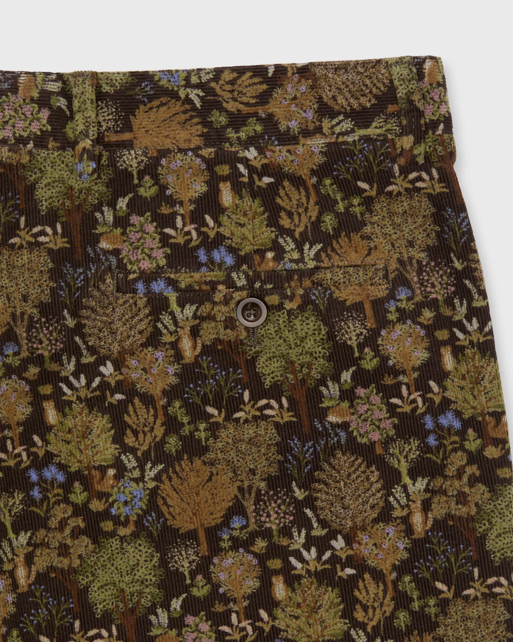 Field Pant in Brown/Multi Woodland Print Corduroy sold by Mashburn product image thumbnail 4