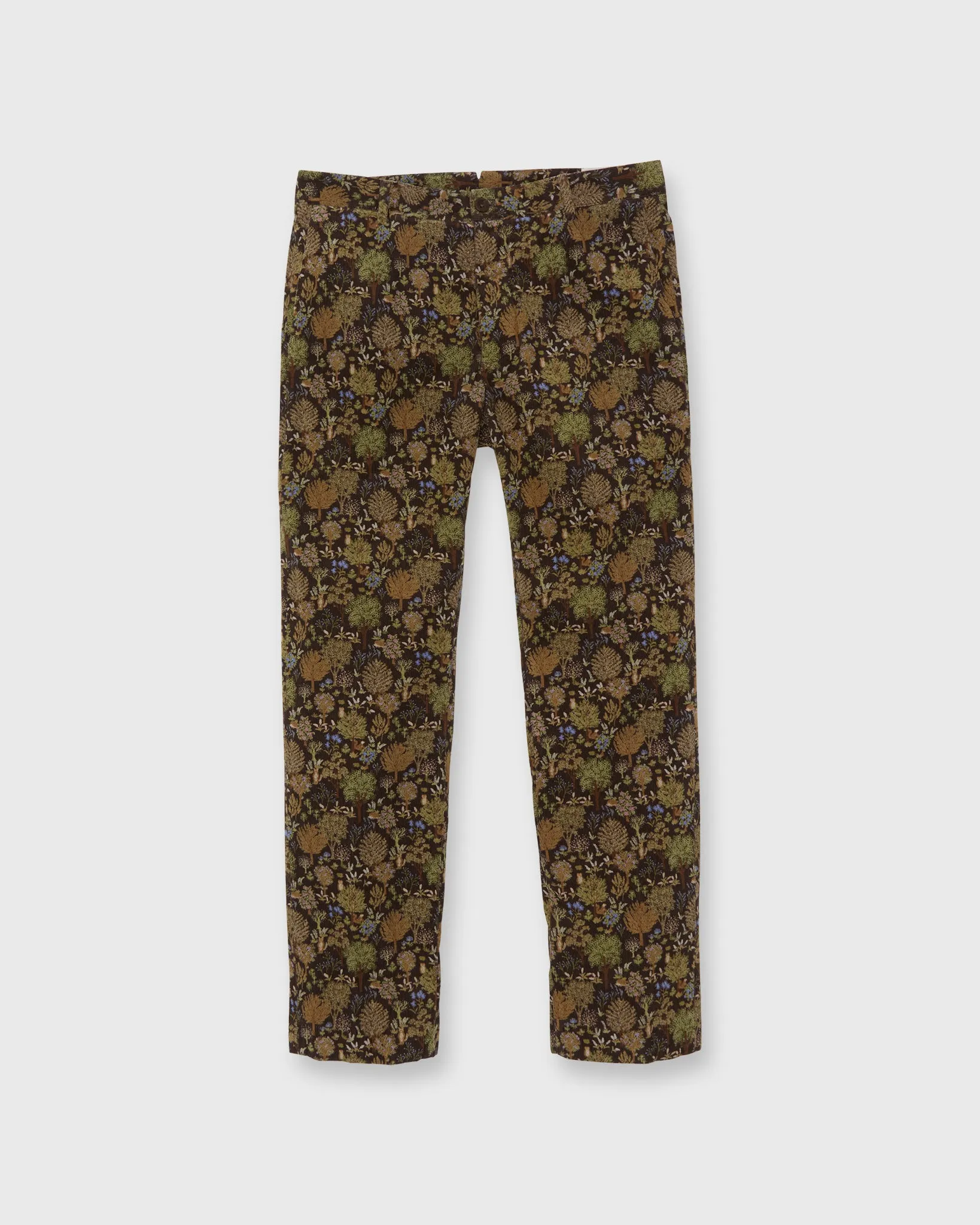 Field Pant in Brown/Multi Woodland Print Corduroy sold by Mashburn