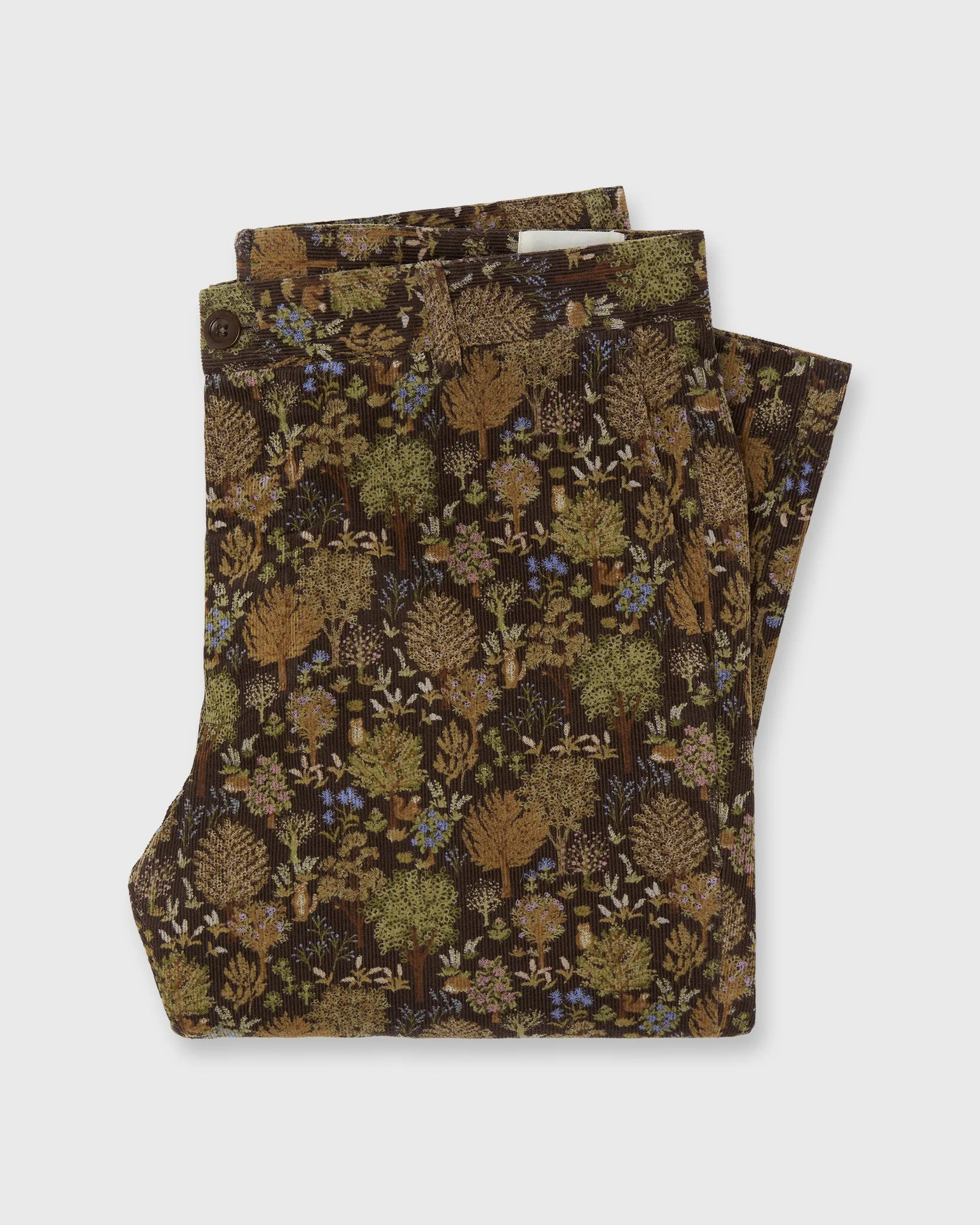 Field Pant in Brown/Multi Woodland Print Corduroy sold by Mashburn product image thumbnail 2