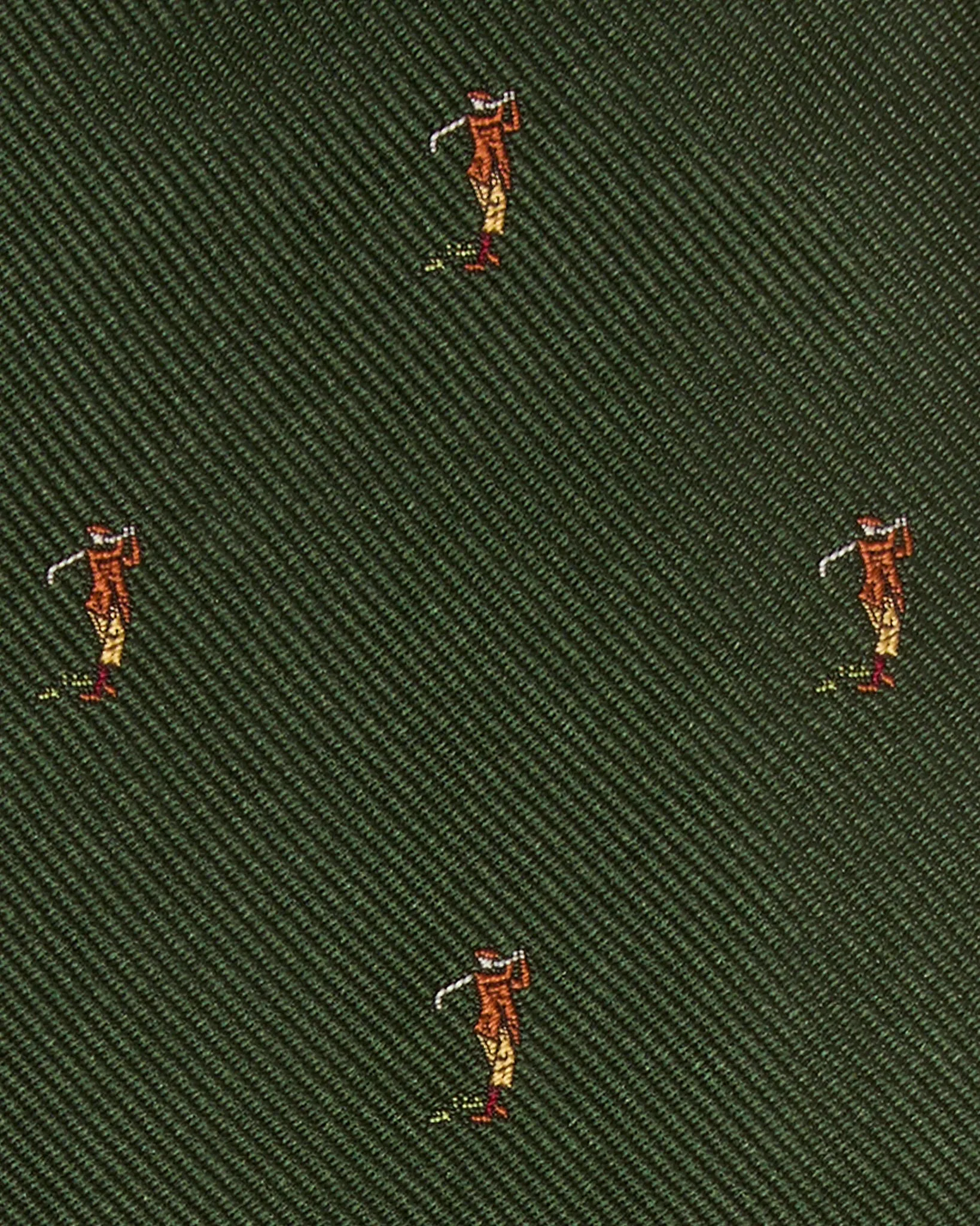 Silk Club Tie in Forest/Brown Golfer sold by Mashburn product image thumbnail 2