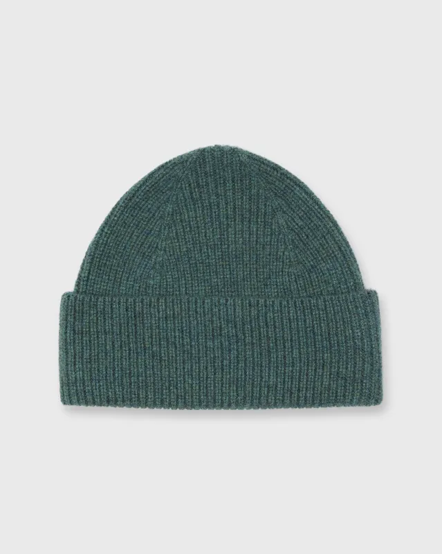 Shaker Watch Cap in Heather Pine Cashmere sold by Mashburn