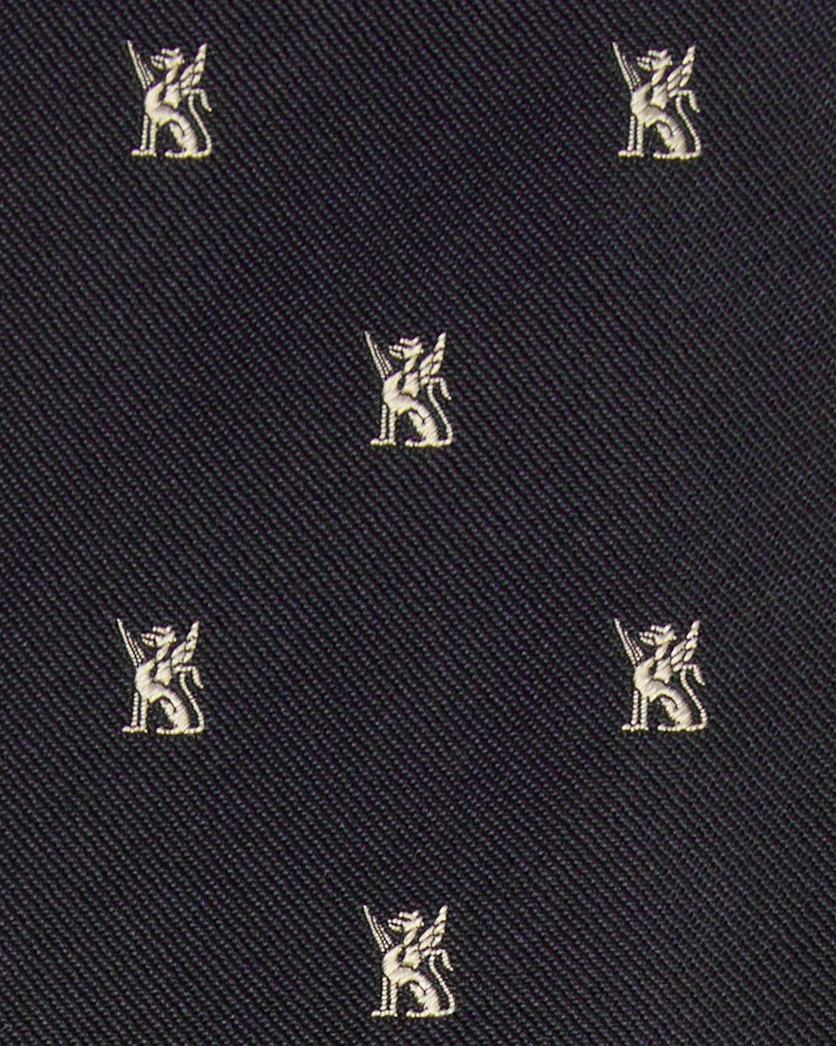 Silk Club Tie in Navy/Bone Gargoyle sold by Mashburn product image thumbnail 2
