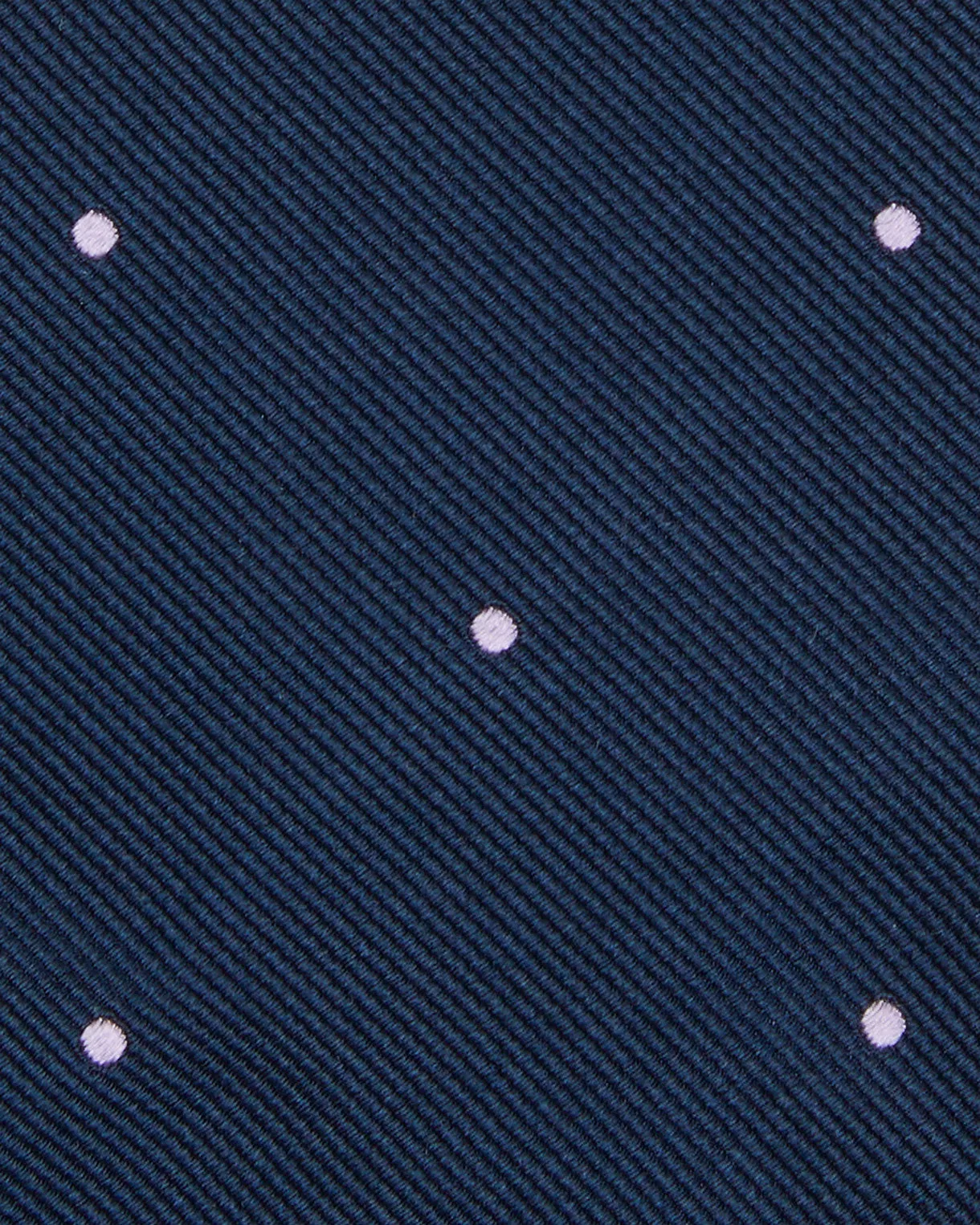 Silk Woven Tie in Navy/Lilac Dot sold by Mashburn product image thumbnail 2