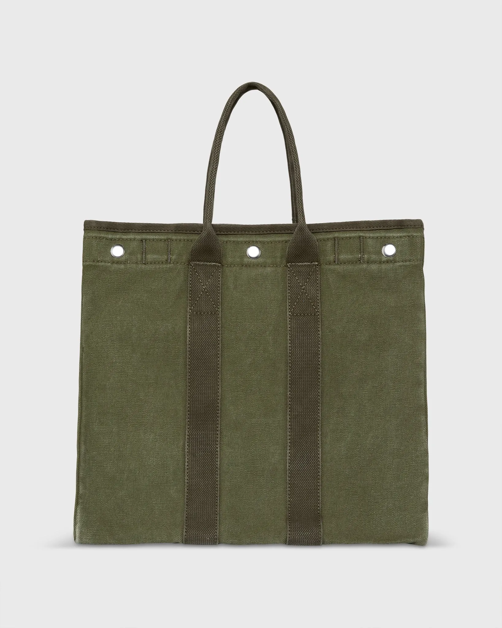 The Perfect Weekday Tote in Military Olive sold by Mashburn