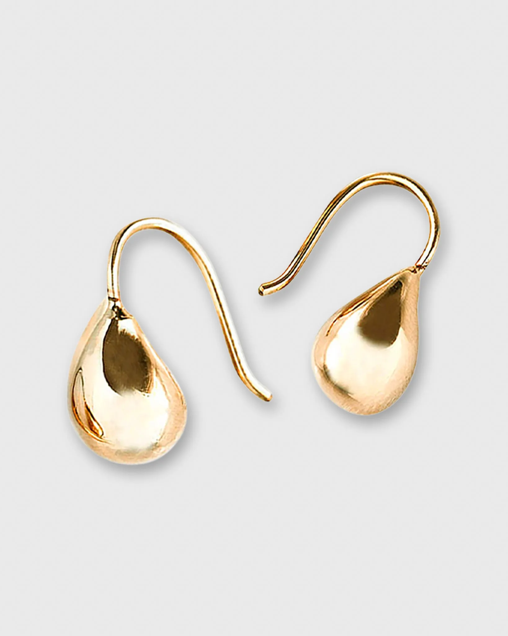 Teardrop Bead Hook Earrings in Gold-Plated Brass sold by Mashburn product image thumbnail 2