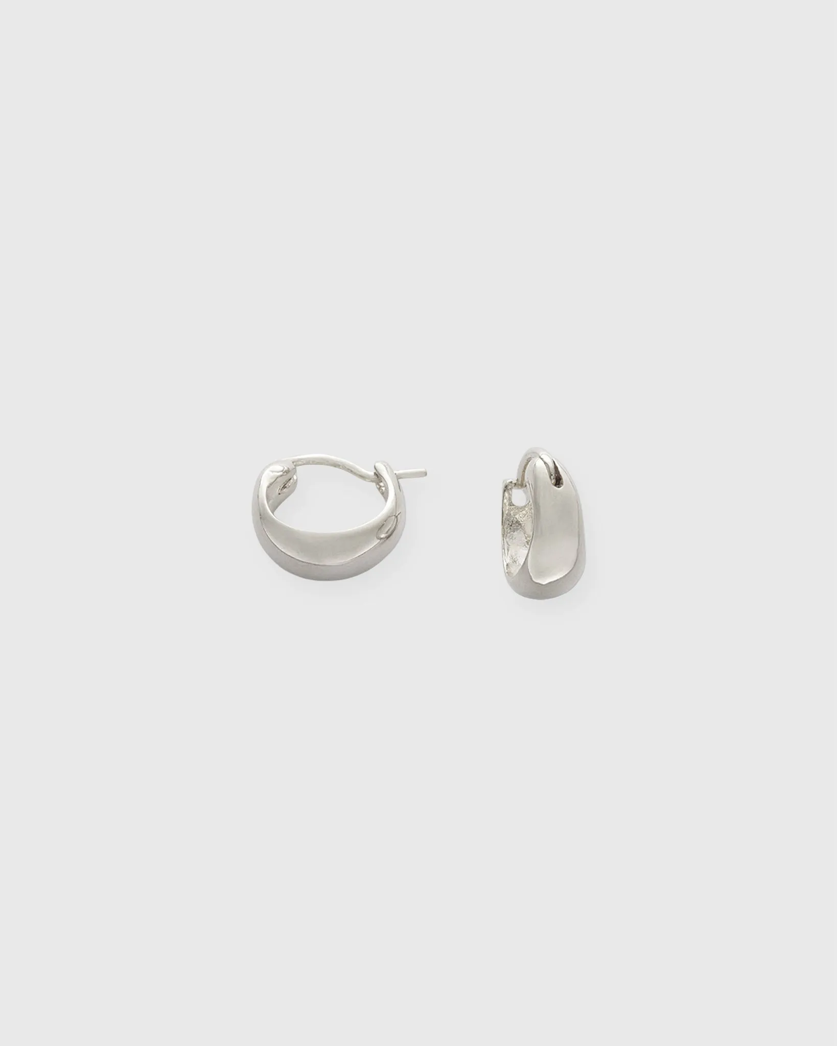 Small Hoop Earrings in Silver sold by Mashburn