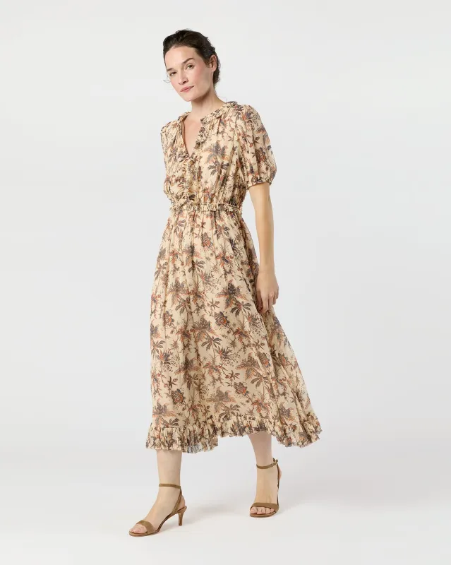 Rosamunde Dress in Cameo sold by Mashburn