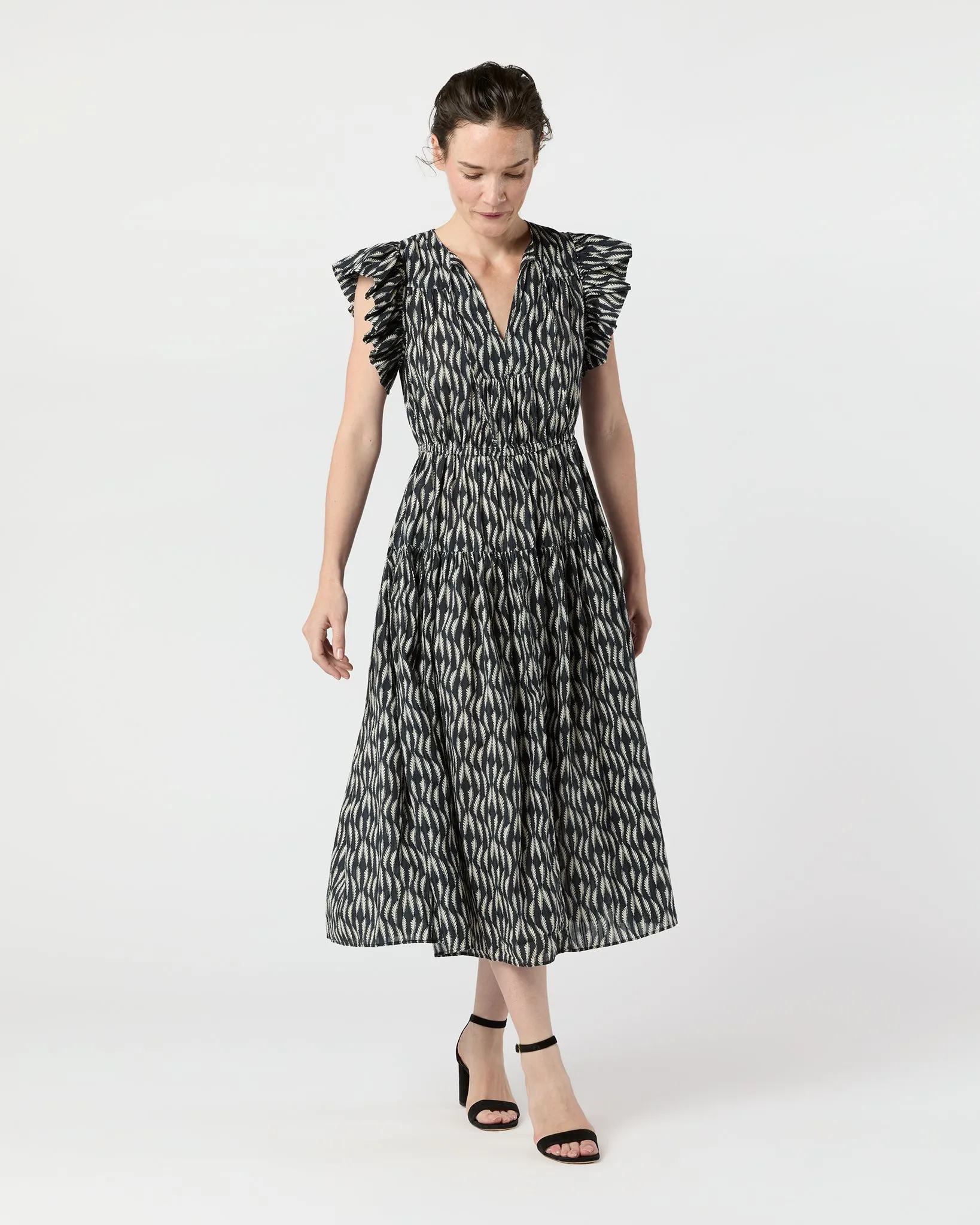 Kairi Dress in Graphite sold by Mashburn