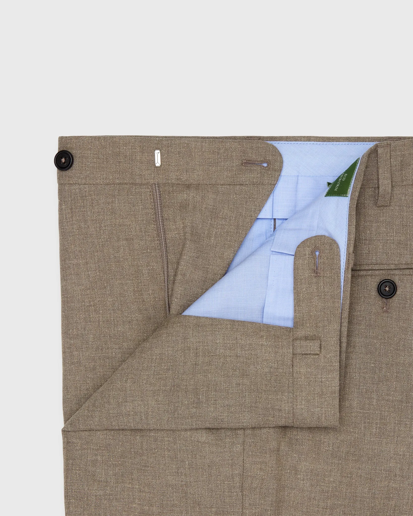 Dress Trouser in Flax Plainweave sold by Mashburn product image thumbnail 4