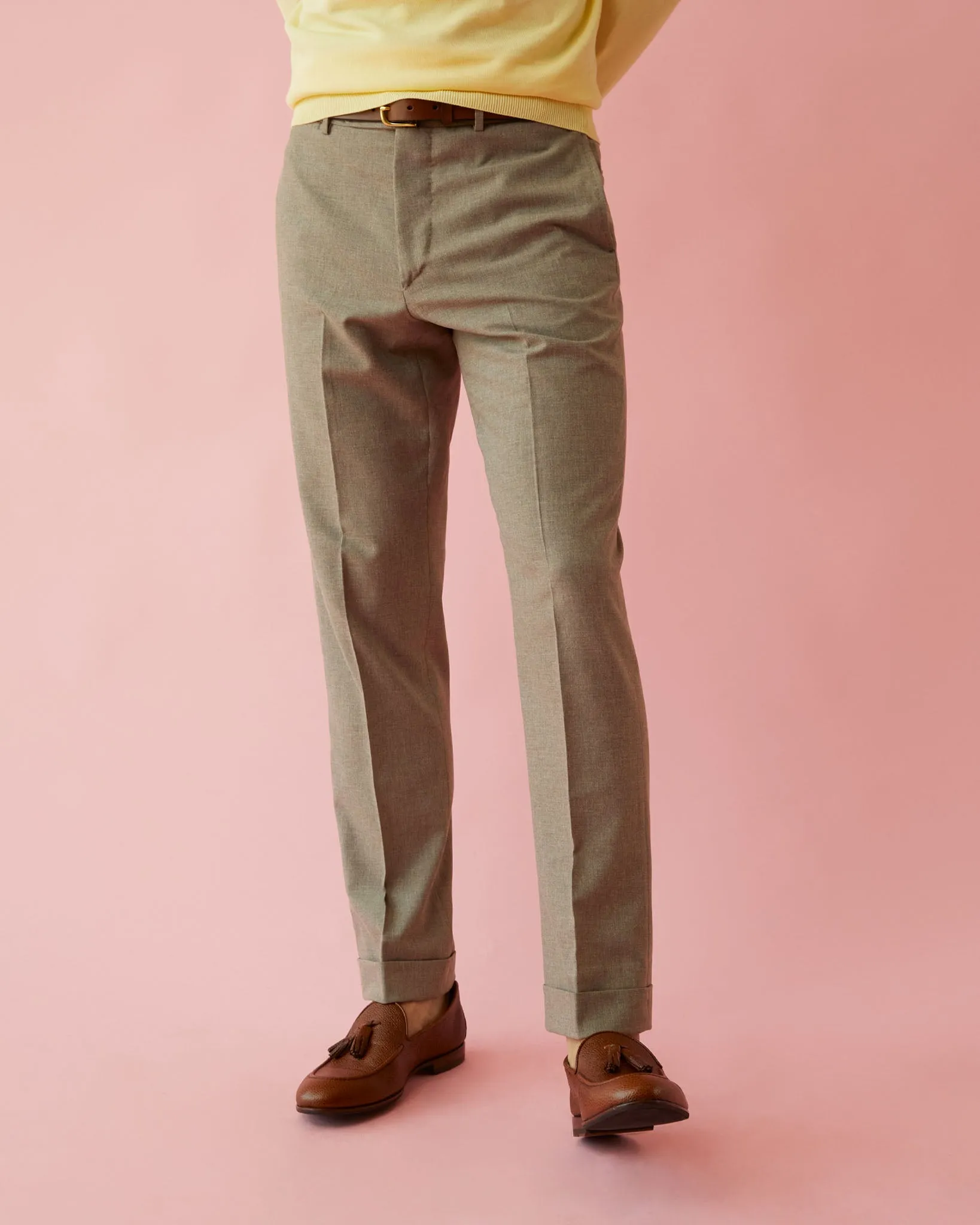 Dress Trouser in Flax Plainweave sold by Mashburn product image thumbnail 2