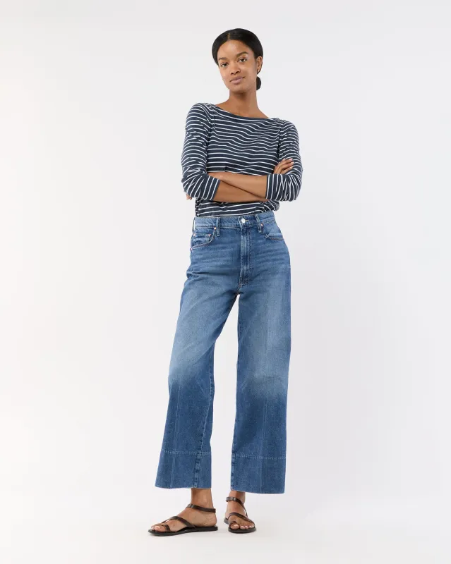 The Maven Wide Hem Ankle Jean in Rags to Riches sold by Mashburn