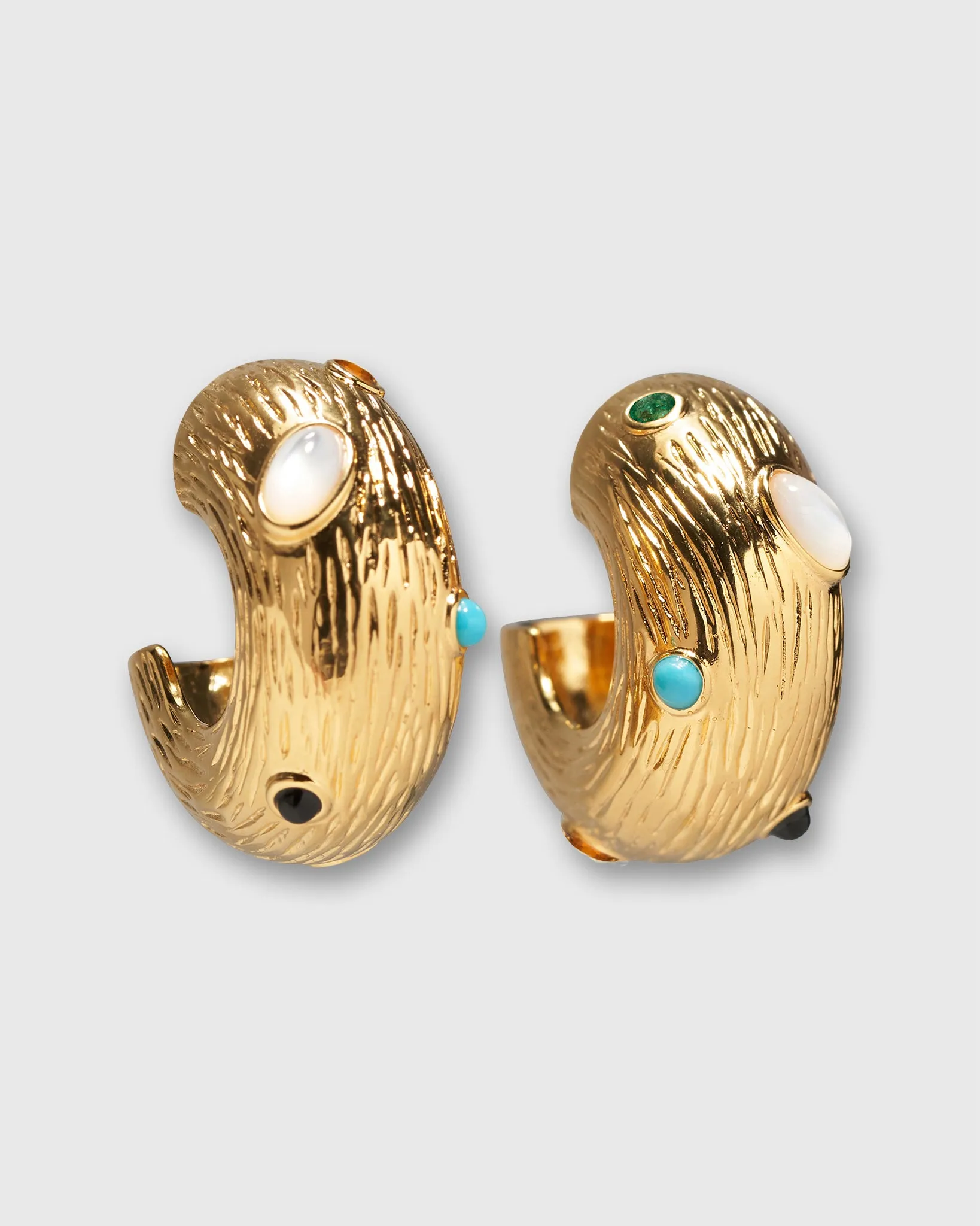 Kahlo Hoop Earrings in Gold sold by Mashburn product image thumbnail 3