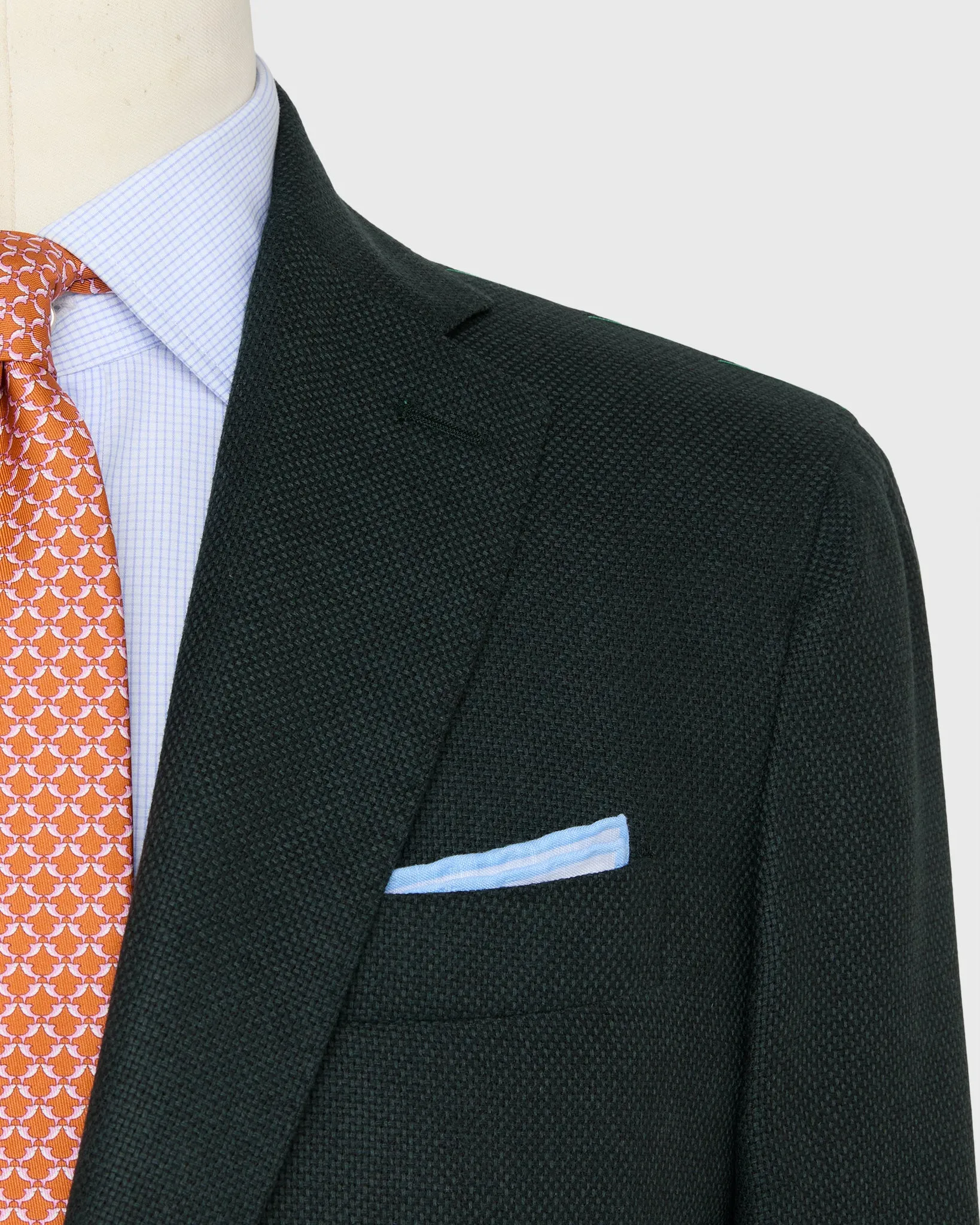 Kincaid No. 3 Jacket in Spruce Hopsack sold by Mashburn product image thumbnail 2