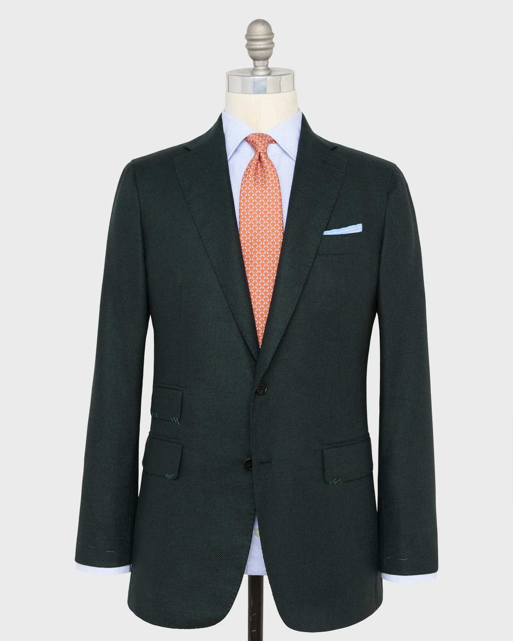 Kincaid No. 3 Jacket in Spruce Hopsack sold by Mashburn