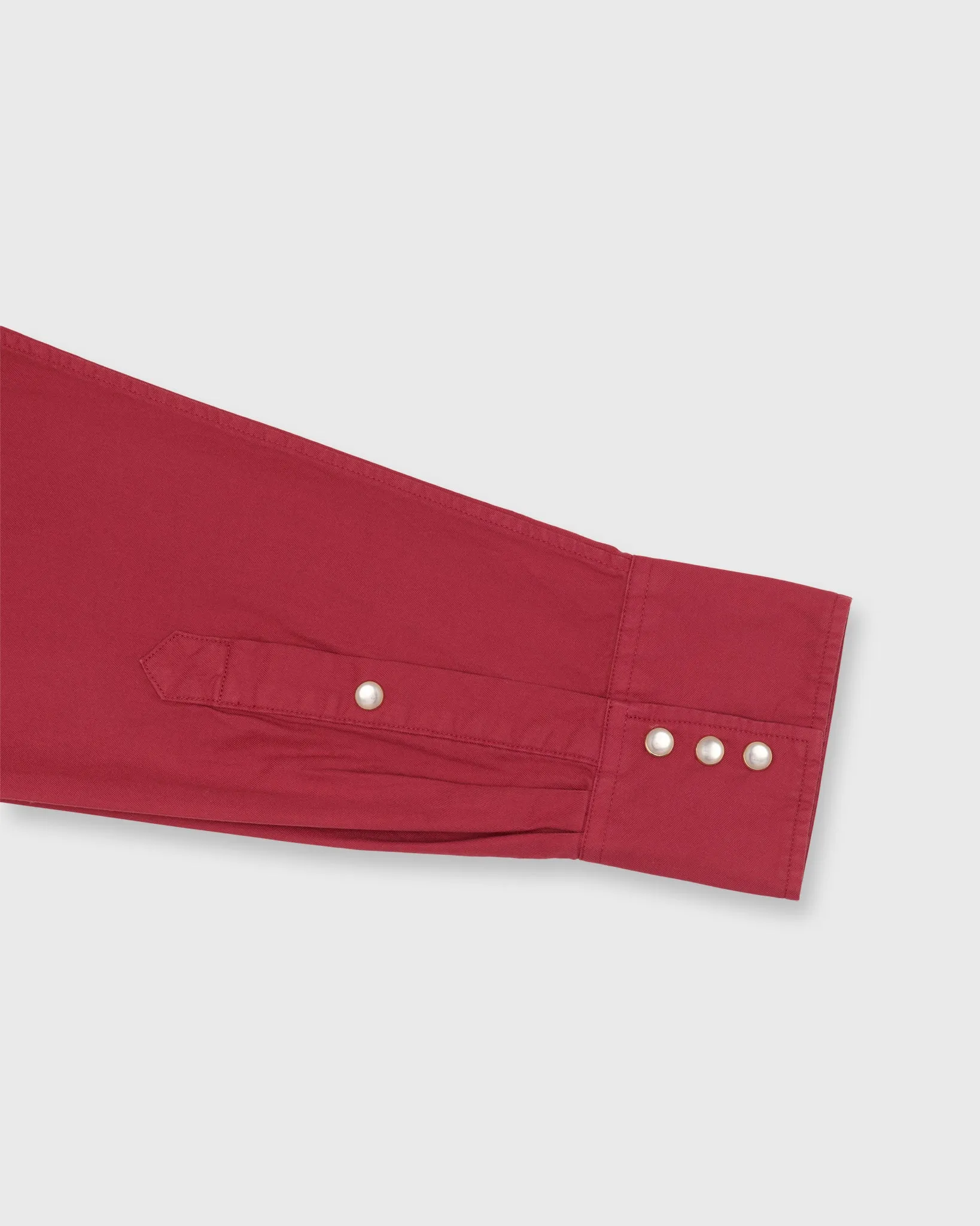 Western Work Shirt in Red Lightweight Twill sold by Mashburn product image thumbnail 4