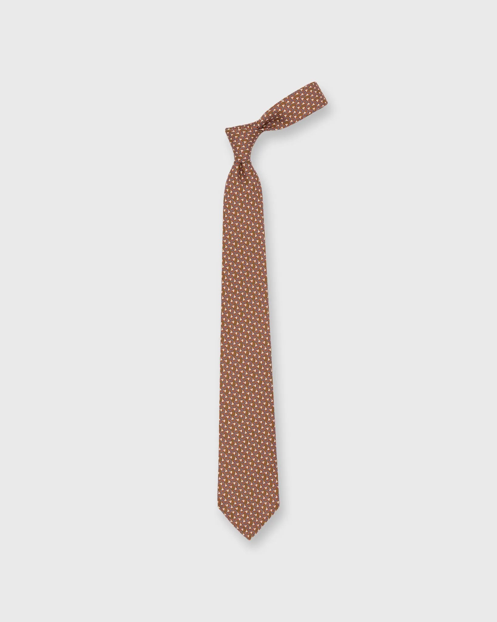 Silk Print Tie in Orange/Sky/Avocado Deco sold by Mashburn product image thumbnail 3