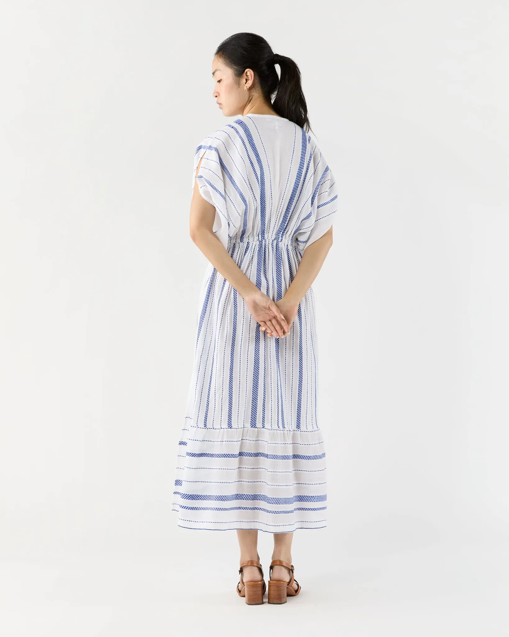 Leila Plunge Dress in Tiki Azure sold by Mashburn product image thumbnail 5