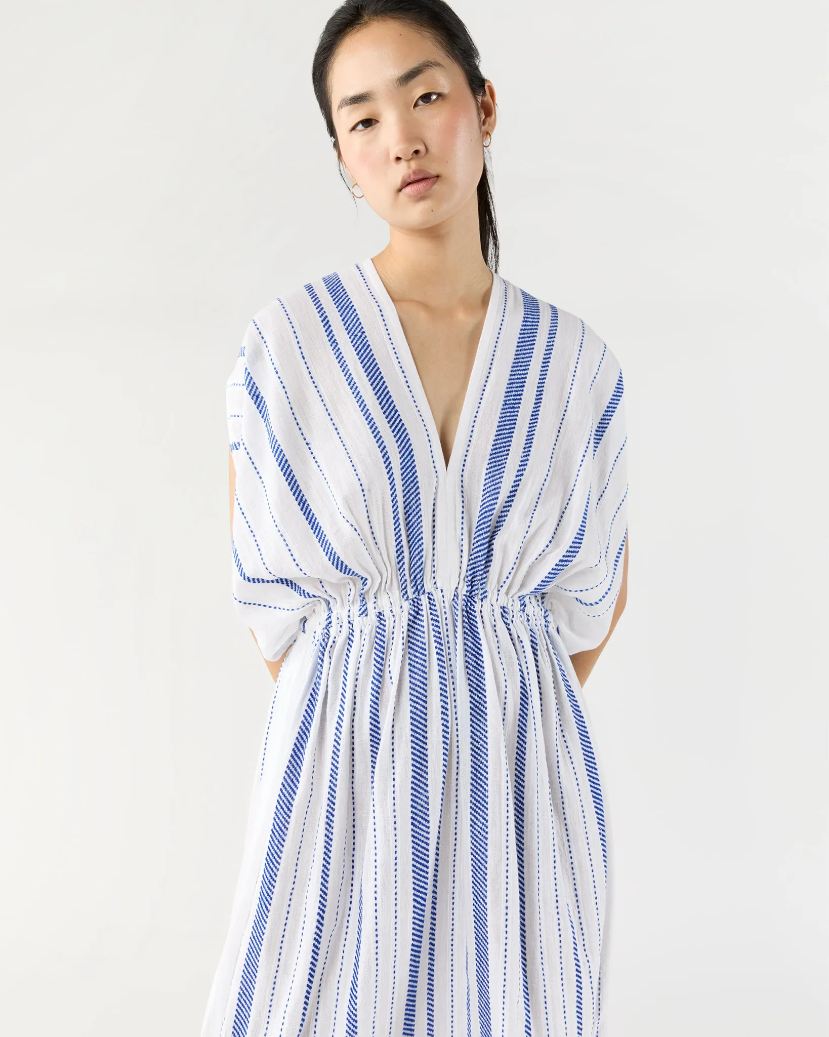 Leila Plunge Dress in Tiki Azure sold by Mashburn product image thumbnail 2